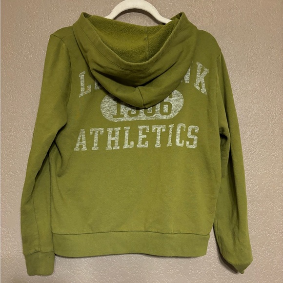 PINK Victoria's Secret Olive Green Hoodie - Picture 4 of 5